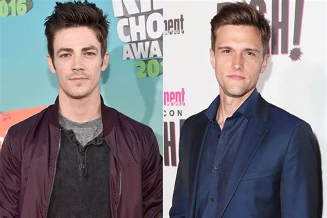 grant gustin denounces former the flash costar hartley sawyer s offensive tweets