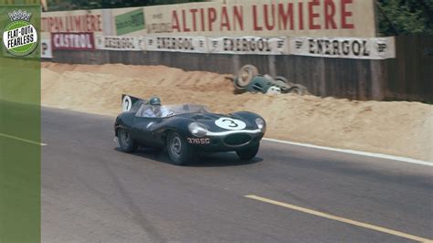 Jaguar D Type 1957 Part 2 Ecurie Ecosse Scoops Historic Le Mans Double