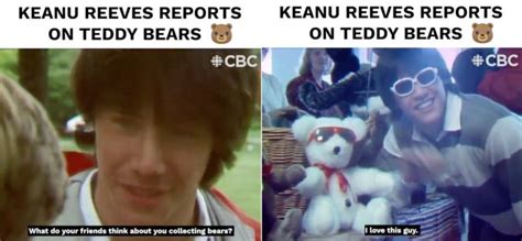 Keanu Reeves Reporting From The First Canadian International Teddy Bear