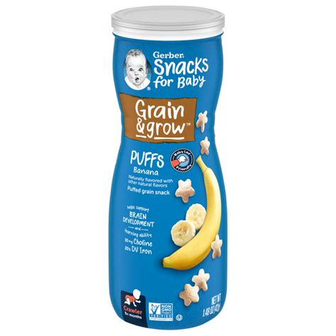 Save On Gerber Grain And Grow Puffs Snack For Baby Banana Order Online