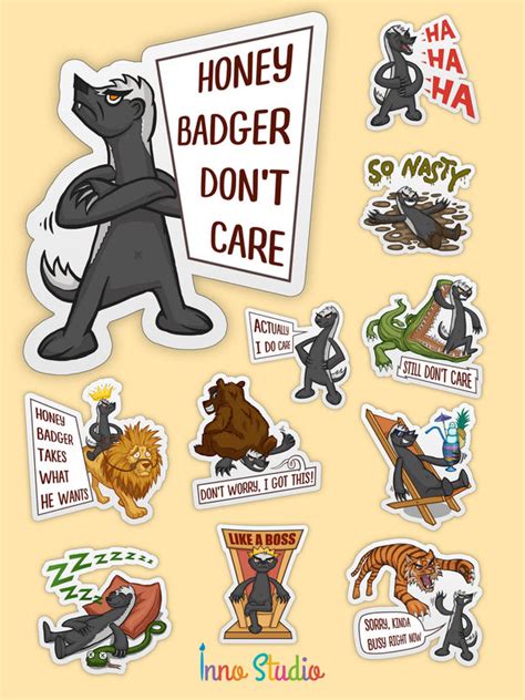 App Shopper Honey Badger Dont Care Stickers