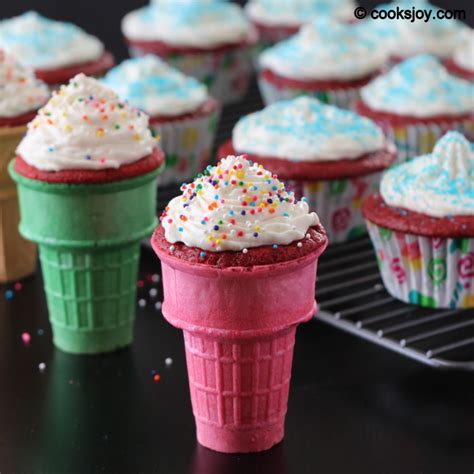 Cooks Joy Ice Cream Cone Cupcakes