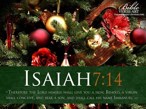 Christmas Scripture Isaiah 714 Immanuel Wallpaper Christian