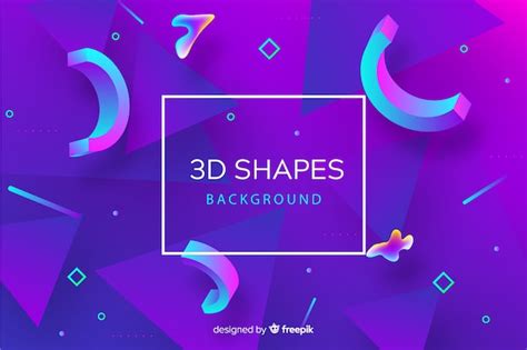 Free Vector Abstract 3d Shapes Background