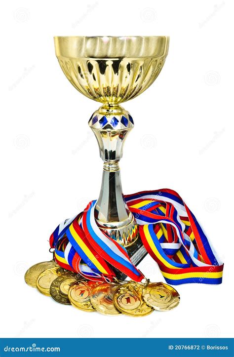 Sports Medals And Trophy Stock Photo Image Of Achievement 20766872