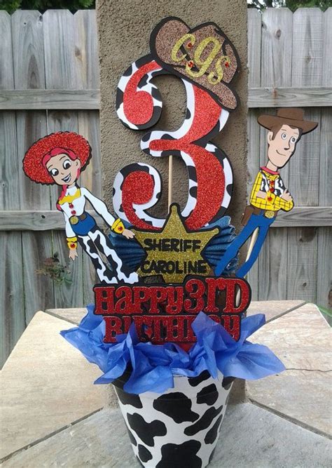 Rustle up some fun with jessie, our interactive tal. Woody and Jessie centerpiece by OohLalaCreation on Etsy ...