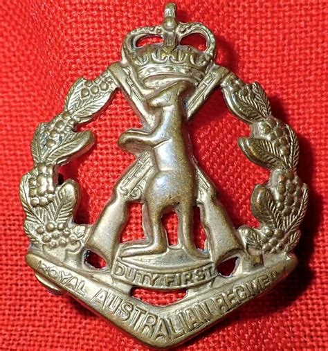 1953 1960 Vietnam War Army Royal Australian Regiment Uniform Badge Jb