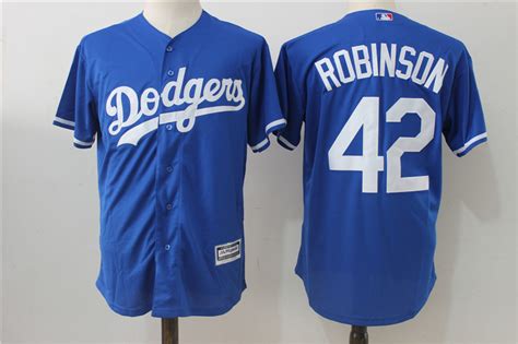 Maybe you would like to learn more about one of these? New Dodgers 42 Jackie Robinson Blue Cool Base Jersey cheap ...