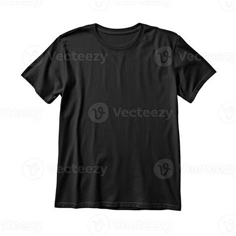 Black T Shirt Mockup On Transparent Background Created With 24212754 Png