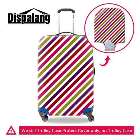 Fashion Stripe Print Luggage Protective Covers For 18 To 30 Inch