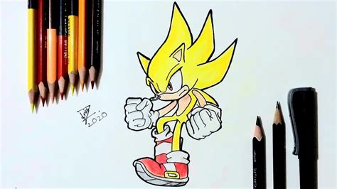 What kind of markers do you use to draw sonic? How To Draw Super Sonic || Tutorial - YouTube
