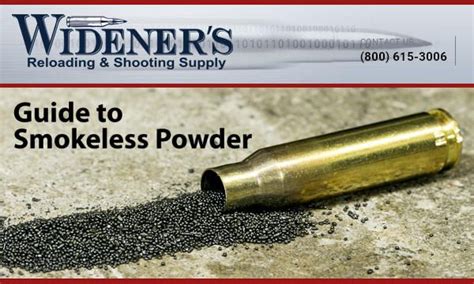 Wideners Reloading Smokeless Powder Propellant Guide Reloading Data