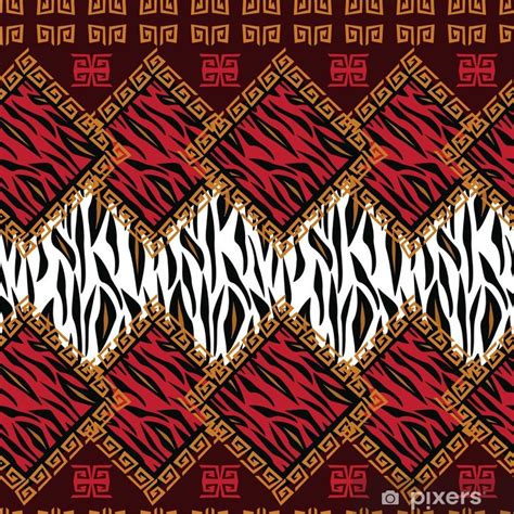Sticker Style Africain Transparente Avec Motif De Peau Danimal Sauvage