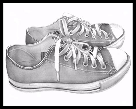Converse Shoe Drawings Images And Pictures Becuo Pencil Shoes Shoes