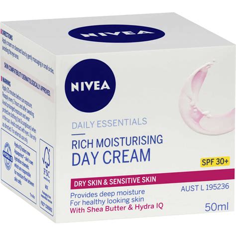 Nivea Daily Essentials Rich Moisturising Spf 30 Day Cream 50ml Big W