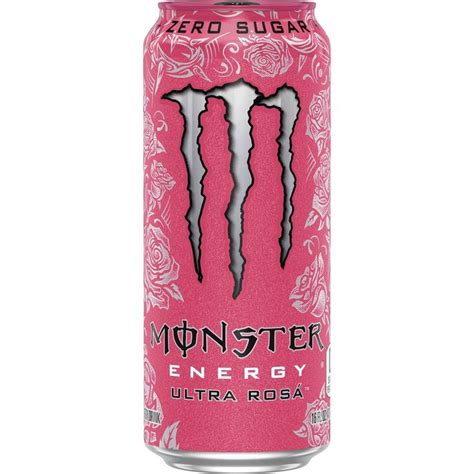 Monster Ultra Rosa Energy Drink 16 Fl Oz Can Garotas Monster Energy