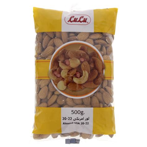Lulu Almond Usa 20 22 500g Online At Best Price Roastery Nuts Lulu Uae Price In Uae Lulu