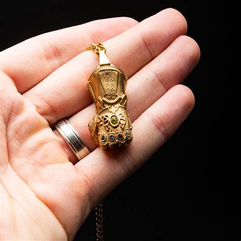 Marvel legends led jewelry thanos gloves infinity war gauntlet cup cosplay props. Thanos Infinity Gauntlet Pendant