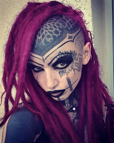 Pin By Vika Malirowsky On Tattoo Girls Facial Tattoos Face Tattoos