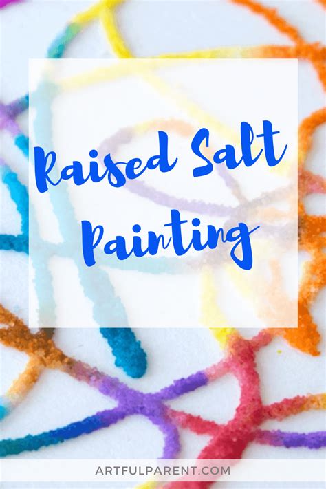 How To Make Raised Salt Painting In 2021 Salt Painting Diy Kids Art