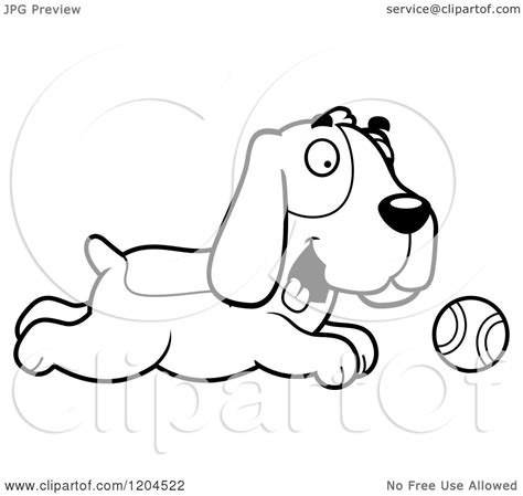 Check spelling or type a new query. Cartoon of a Black And White Cute Hound Dog Chasing a ...