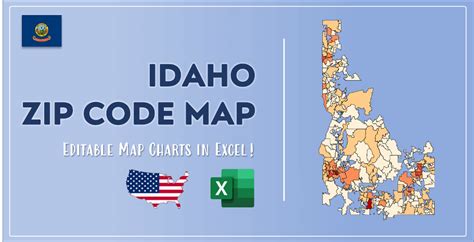 Idaho Zip Code Map In Excel Zip Codes List And Population Map
