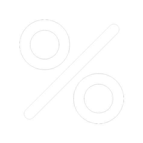 White Percent Png Transparent Image Download Size 512x512px