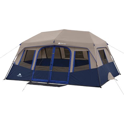 Ktt large tent 8~10 person,family cabin tents,2 rooms,straight wall,3 doors and 3 windows with mesh,waterproof,double layer,big tent for outdoor,picnic,camping,family,friends gathering. Ozark Trail 10-Person 3-Room Vacation Tent with Built-In ...