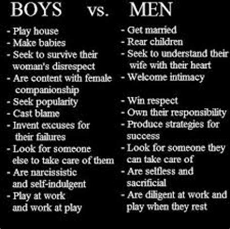 Male Boy Vs Man Its Time To Raise Our Standards Https