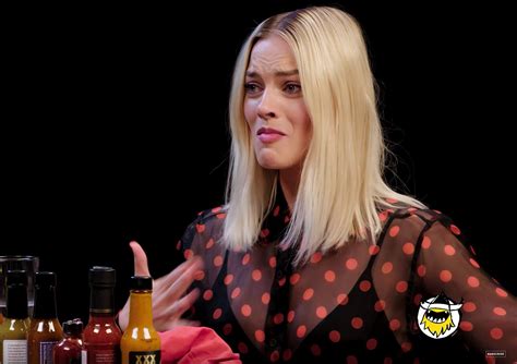 Watch Margot Robbie Completely Lose It On Hot Ones
