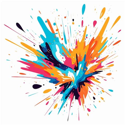 Premium Vector Color Splash Vector Background