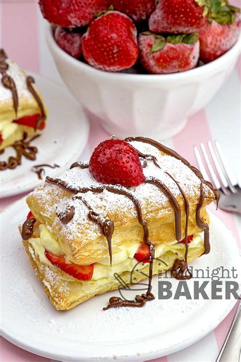 Napoleon dessert | {best} french pastry. Easy Strawberry Napoleons - The Midnight Baker