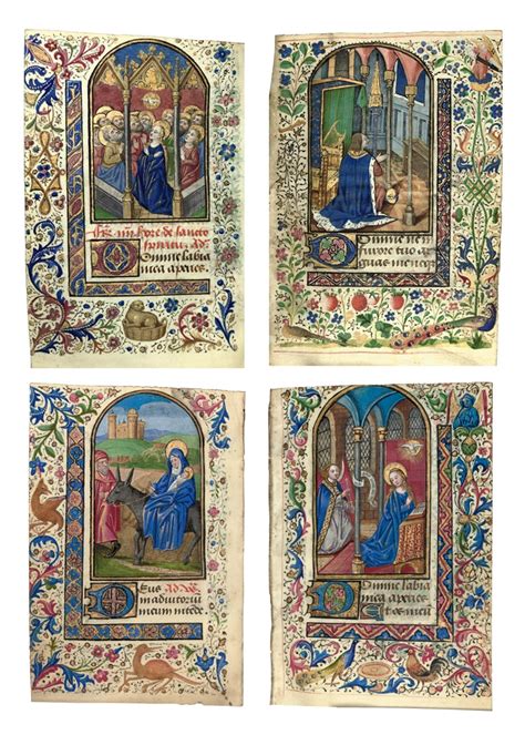 BOOK OF HOURS, in Latin, use of Rome, ILLUMINATED MANUSCRIPT ON VELLUM