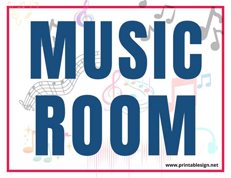 Music Room Sign Free Download