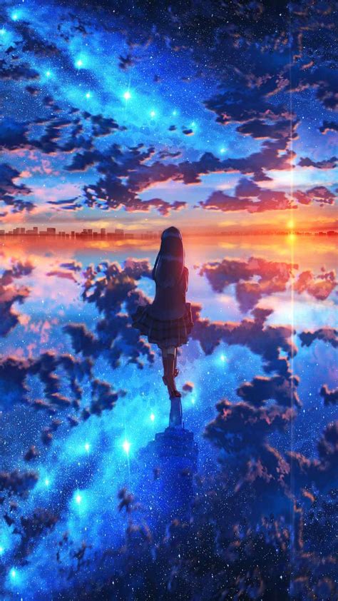 Aggregate More Than 82 Night Sky Anime Wallpaper Super Hot In Duhocakina