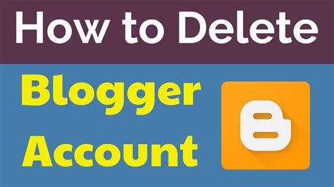 How To Delete Your Blogger Account Bangla Blogger Account Delete Tech Itbd Youtube