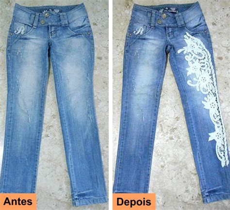 Como Customizar Calça Jeans Com Renda Customizandonet Blog De