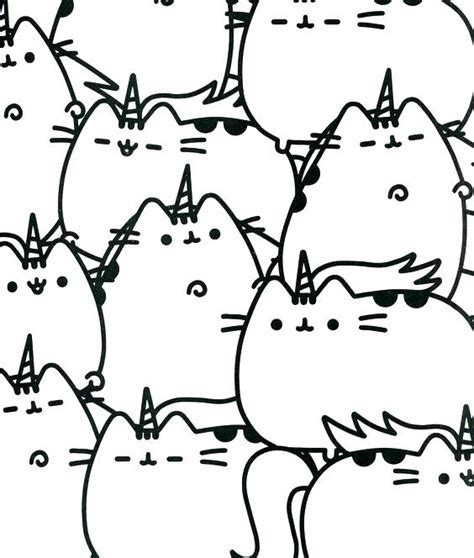 Pusheen The Unicorn Coloring Page Free Printable Coloring Pages For Kids