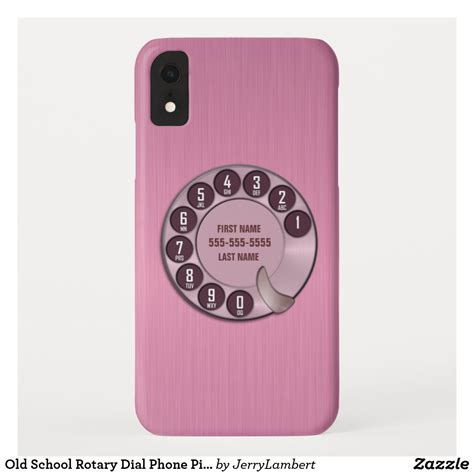 Old School Rotary Dial Phone Pink Case Mate Iphone Case