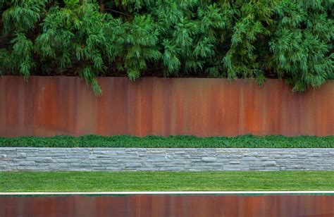 Corten Wall By Arentz Landscape Architects Landscape Architect