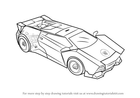 Learn How to Draw Sideswipe Disguised from Transformers (Transformers) Step by Step : Drawing