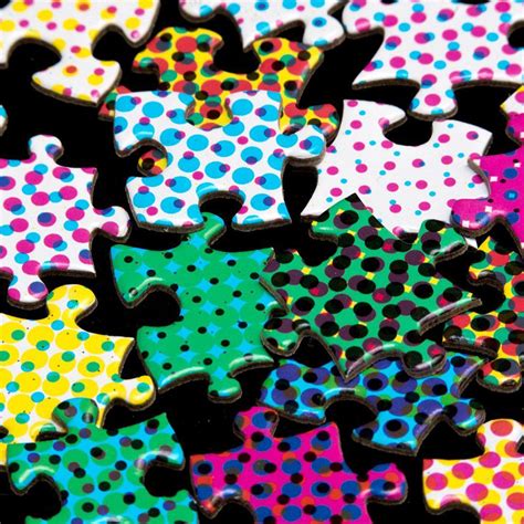 1000 Piece Cmyk Halftone Colours Clemens Habicht Puzzle Yellow Octopus