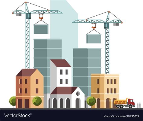 Under Construction Building Business Royalty Free Vector