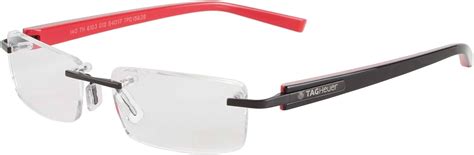 Tag Heuer Mens 8103 Trends Rimless Designer Eyeglasses Black Size One