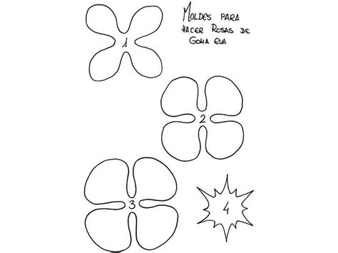 Moldes Dibujos De Petalos De Flores Para Imprimir