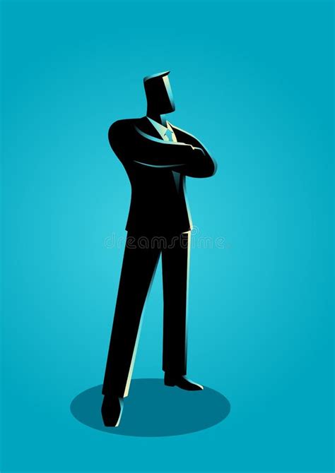 Silhouette Man Folded Arms Stock Illustrations 236 Silhouette Man