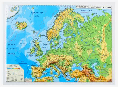 Physical Map Of Europe Kulturaupice