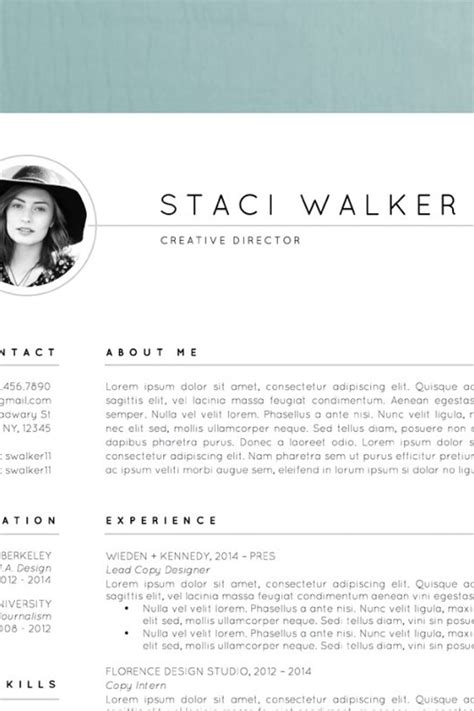 This also works with microsoft office on a mac and also with open source software such as openoffice or libreoffice. Resume Template / CV + Cover Letter | Creative resume ...