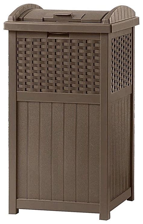 Selective garbage collection is a reality in the country and around the world, but unfortunately, there is still a lot to do to make the planet more sustainable. Outdoor Garden Trash Can Hideaway Decorative Patio Storage Container Unit Brown #DealsToday ...