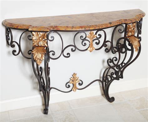 19c French Iron Console Table On Antique Row West Palm Beach Florida